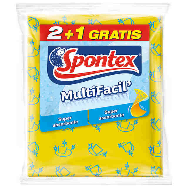 Тряпка универсальная 37×35 3шт Multi facil Spontex