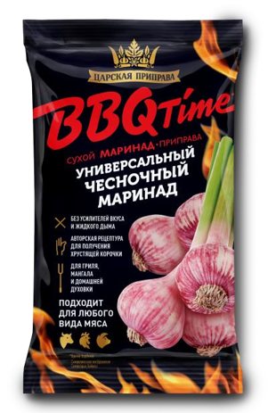 Маринад универсальный Приправа BBQ Time Чесночный 30гр фольг упак Царская Приправа