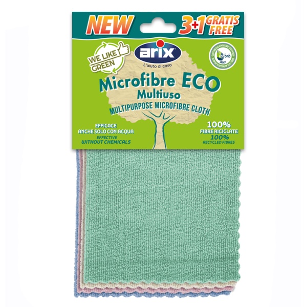 Салфетка из микрофибры Eco Multi 3+1шт Arix