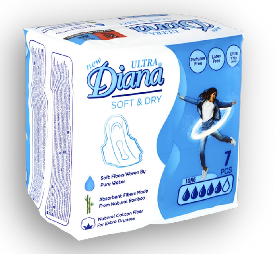 Женские прокладки Ultra thin Long 7 шт Diana