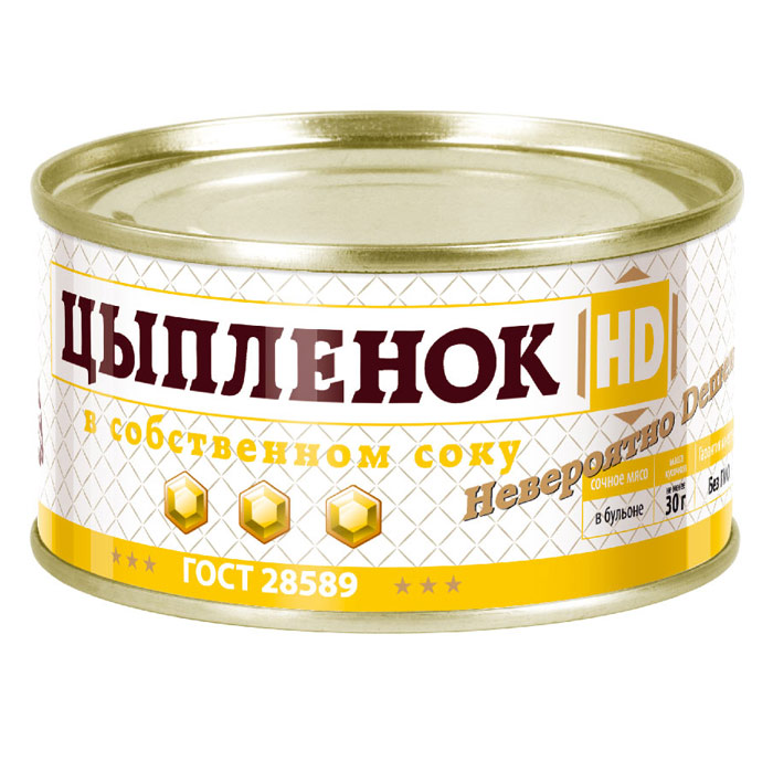 Мясо цыпленка в собственном соку 325гр жб СТО ОВА HD