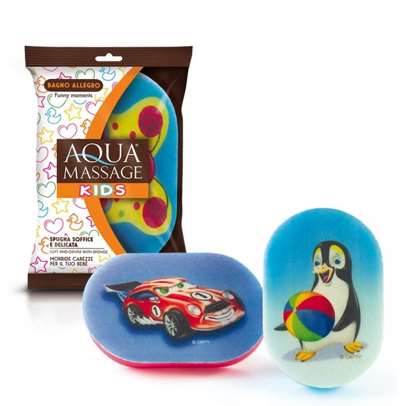 Детская мягкая губка Arix Kids Aqua Massage