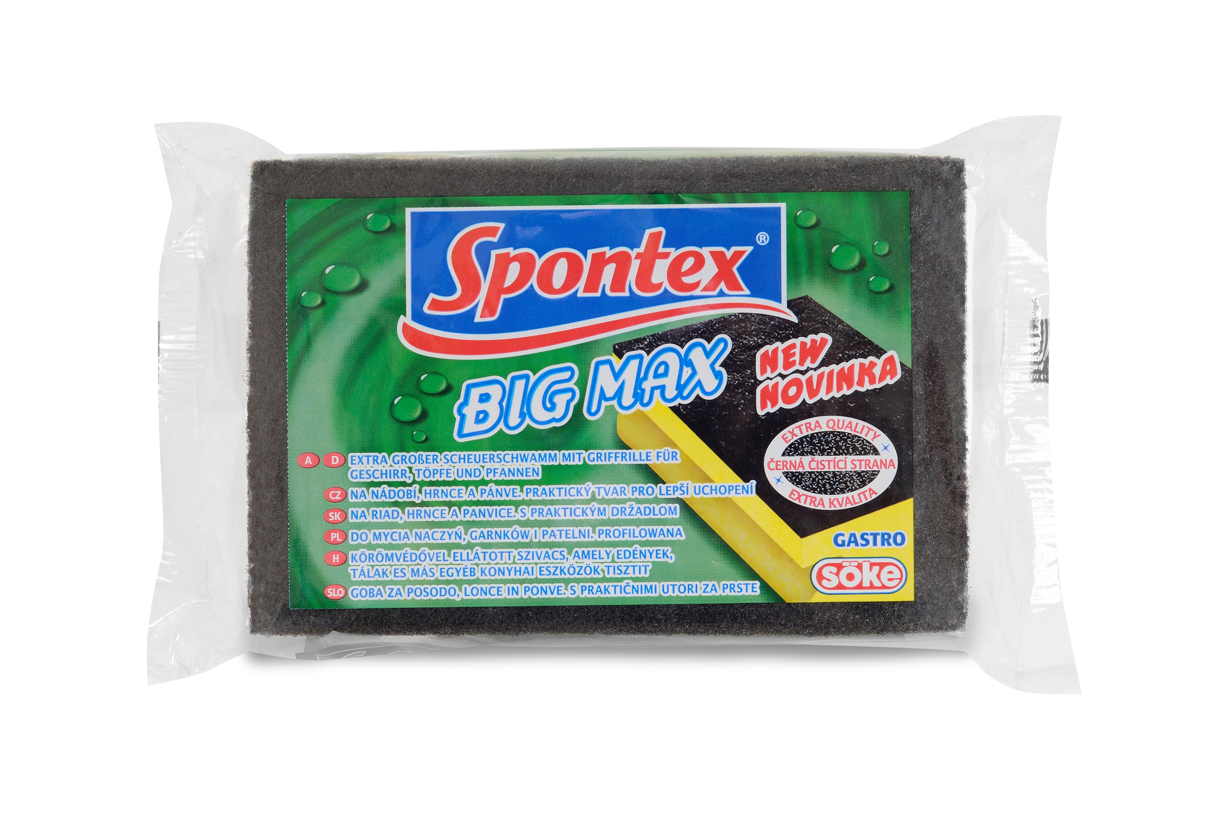 Губка для посуды 15×4,,5×10 1шт Bigmax Spontex