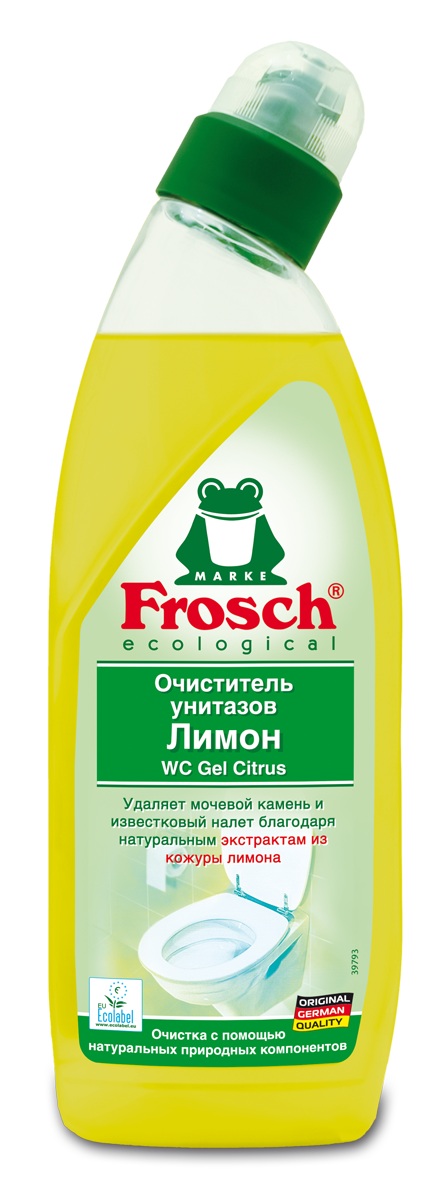 Очиститель унитазов Лимон 750мл Frosch 