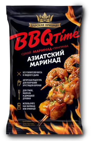 Маринад Приправа BBQ Time Азиатский 30гр фольг упак Царская Приправа