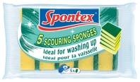 Губка для посуды 2,5×5,5×9 5шт Scouring sponges Spontex Губка для посуды 2,5×5,5×9 5шт Scouring sponges Spontex