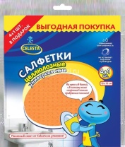 Салфетка целлюлозные универсальные 4+1шт Celesta Салфетка целлюлозные универсальные 4+1шт Celesta