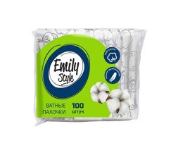 Ватные палочки п/э 100шт Emily Style Ватные палочки п/э 100шт Emily Style