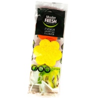 Губка для мытья посуды Flower 3шт Master Fresh Губка для мытья посуды Flower 3шт Master Fresh