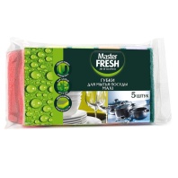 Губка для посуды MAXI 5шт Master Fresh Губка для посуды MAXI 5шт Master Fresh