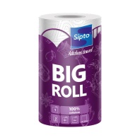 Бумажные полотенца 2-х слойные, 1 рулон Big Roll Sipto Бумажные полотенца 2-х слойные, 1 рулон Big Roll Sipto