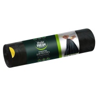 Пакеты для мусора с завязками 35л 15шт черные Master Fresh Пакеты для мусора с завязками 35л 15шт черные Master Fresh