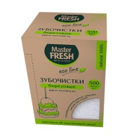 Зубочистки эко в ундивид.уп.картон.коробка 500шт Master Fresh